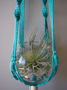 Macrame-terrarium